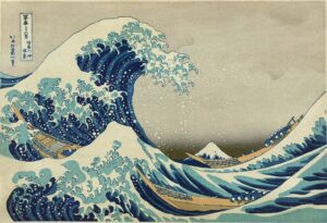 Great Wave Hokusai ukiyo-e print