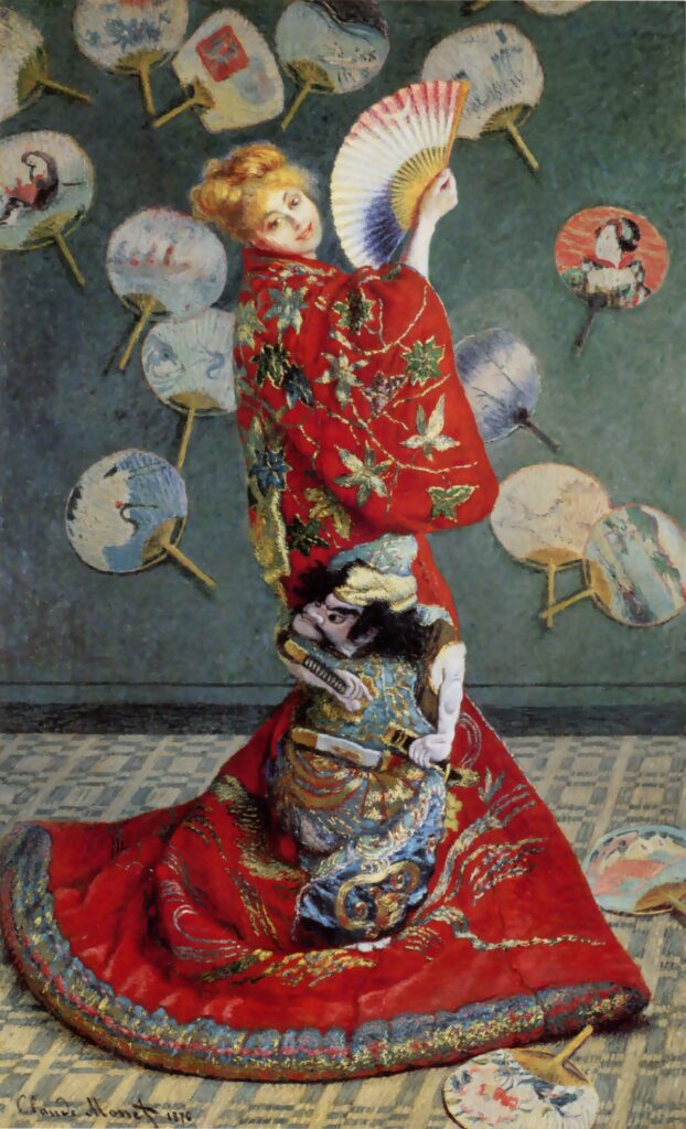 La Japonaise Monet kimono painting 1876
